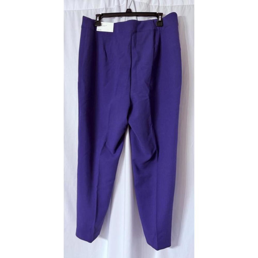 NWT Ann Taylor The Slim High Rise Womens Stretch Ultra Violet Pants Trousers 14 - Picture 5 of 8